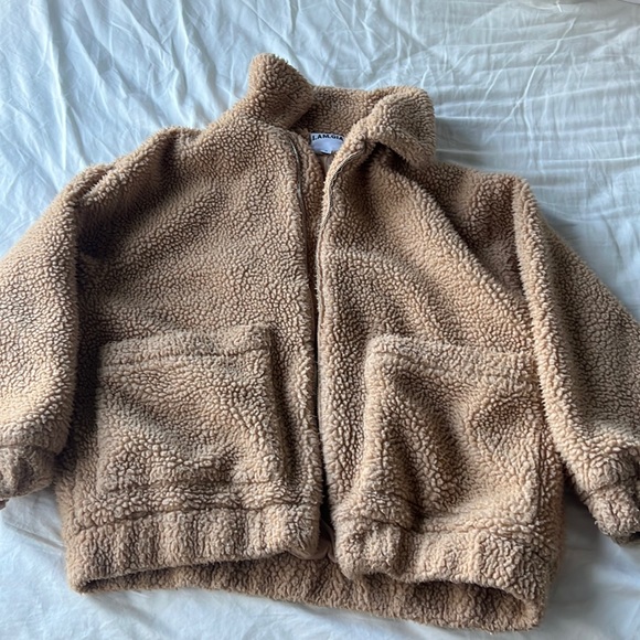 pixie coat in caramel